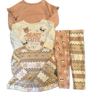 The Children’s Place 2T 5 Piece Lot Baby Toddler Girls Shirts and Leggings EUC!!